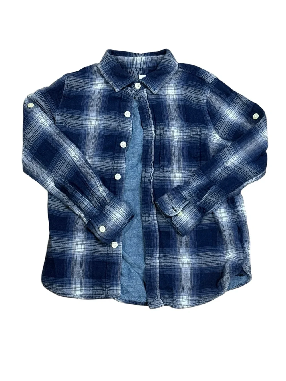 Gap Long Sleeve Button Front Shirt Size Small 6/7